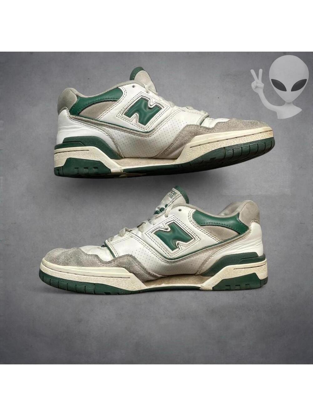 New Balance 550 BB550WT1 Size 9 White Team Forest Green - Picture 3 of 6